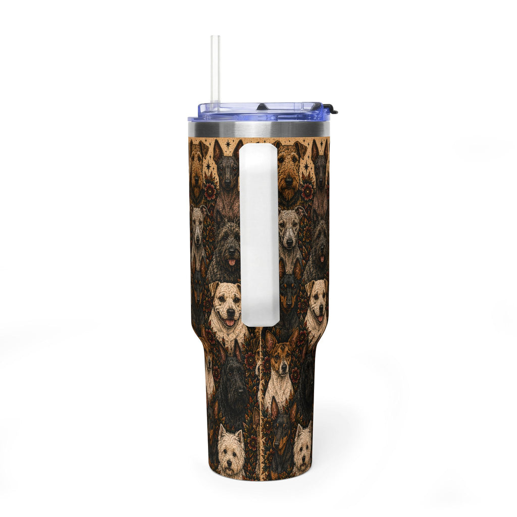 Terrier Dog Breeds vacuum insulated 40oz tumbler