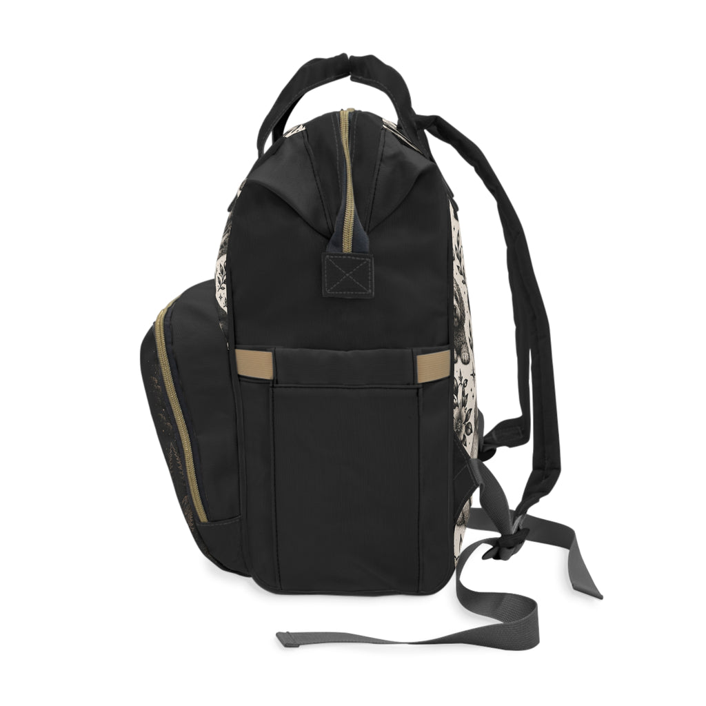 Bernedoodle Moonlit Adventure Multifunctional Backpack