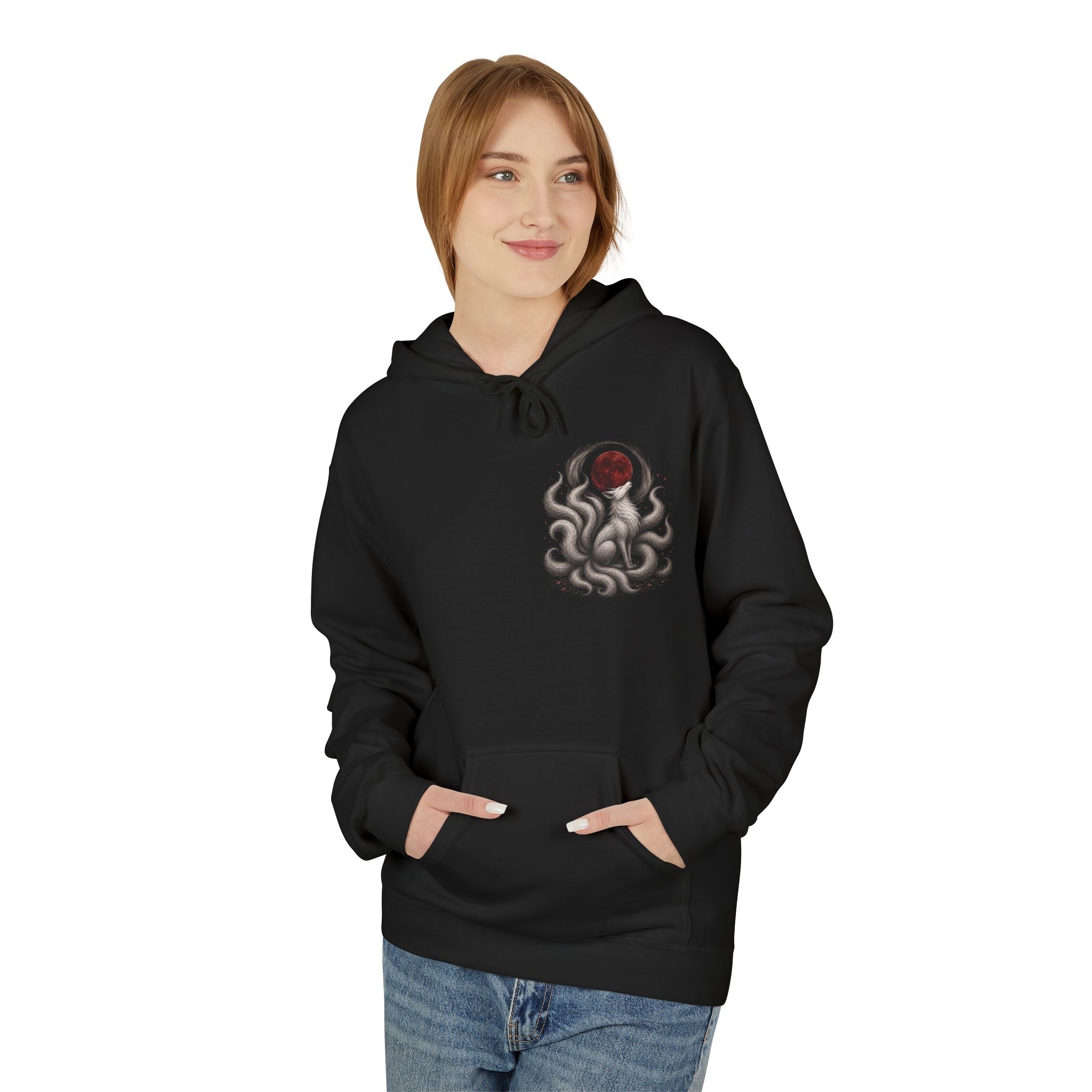 Unisex Midweight nine tails Fleece Hoodie