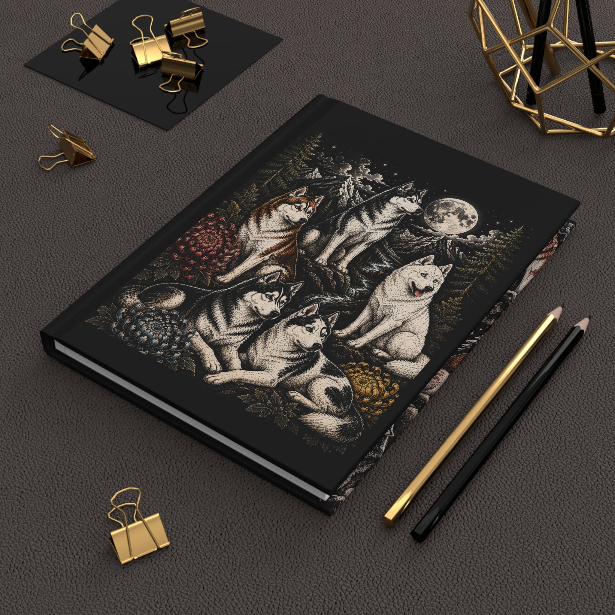 Hardcover Journal huskies