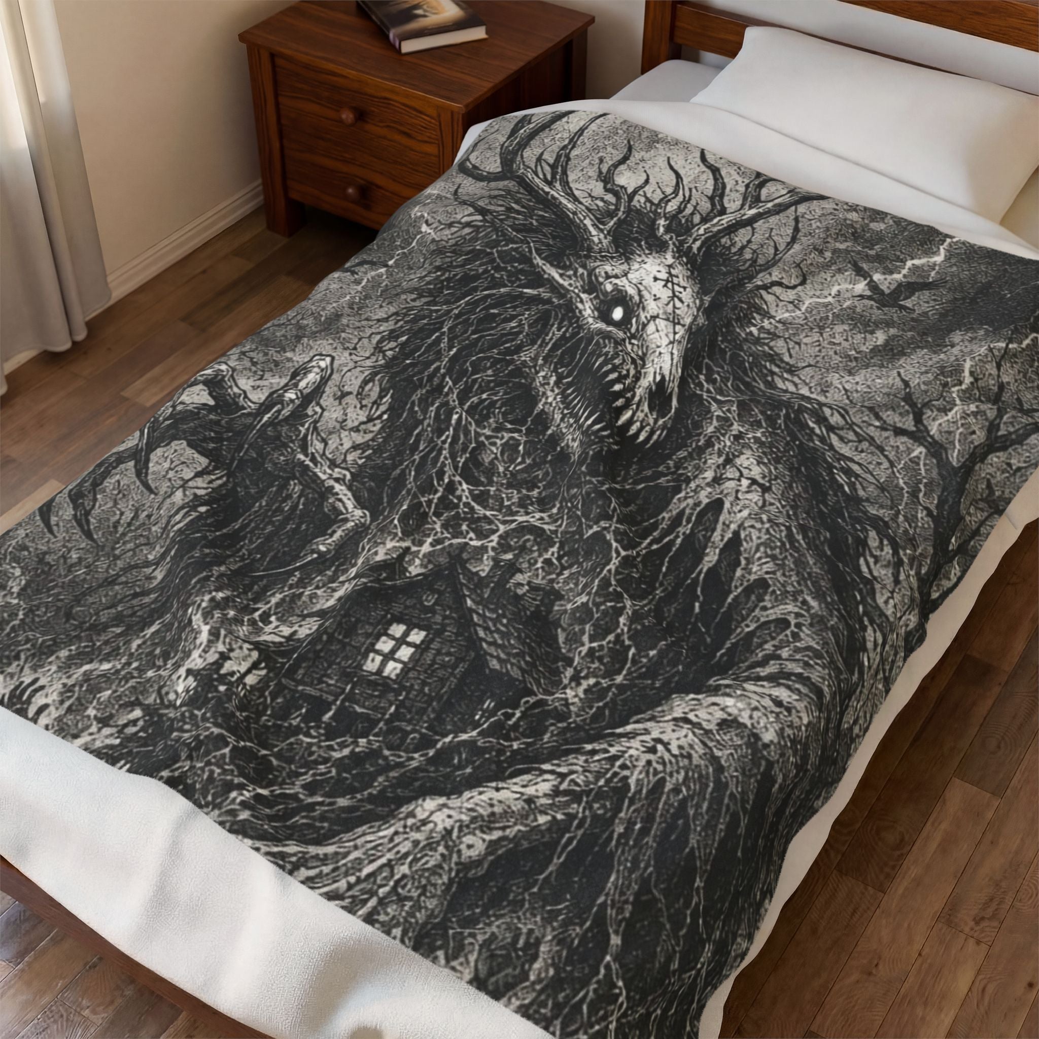 The Wendigo art blanket