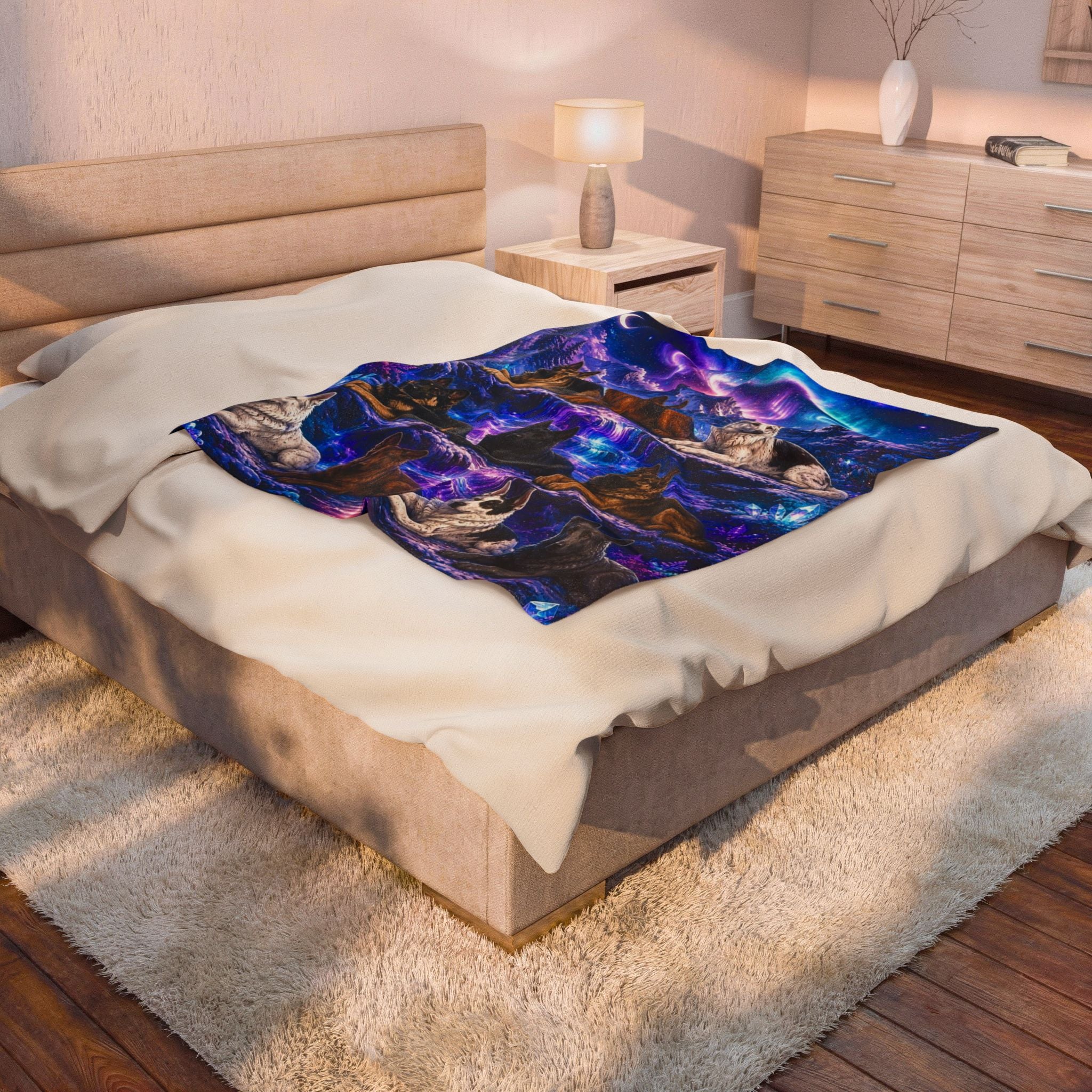 German shepherds blanket Printify