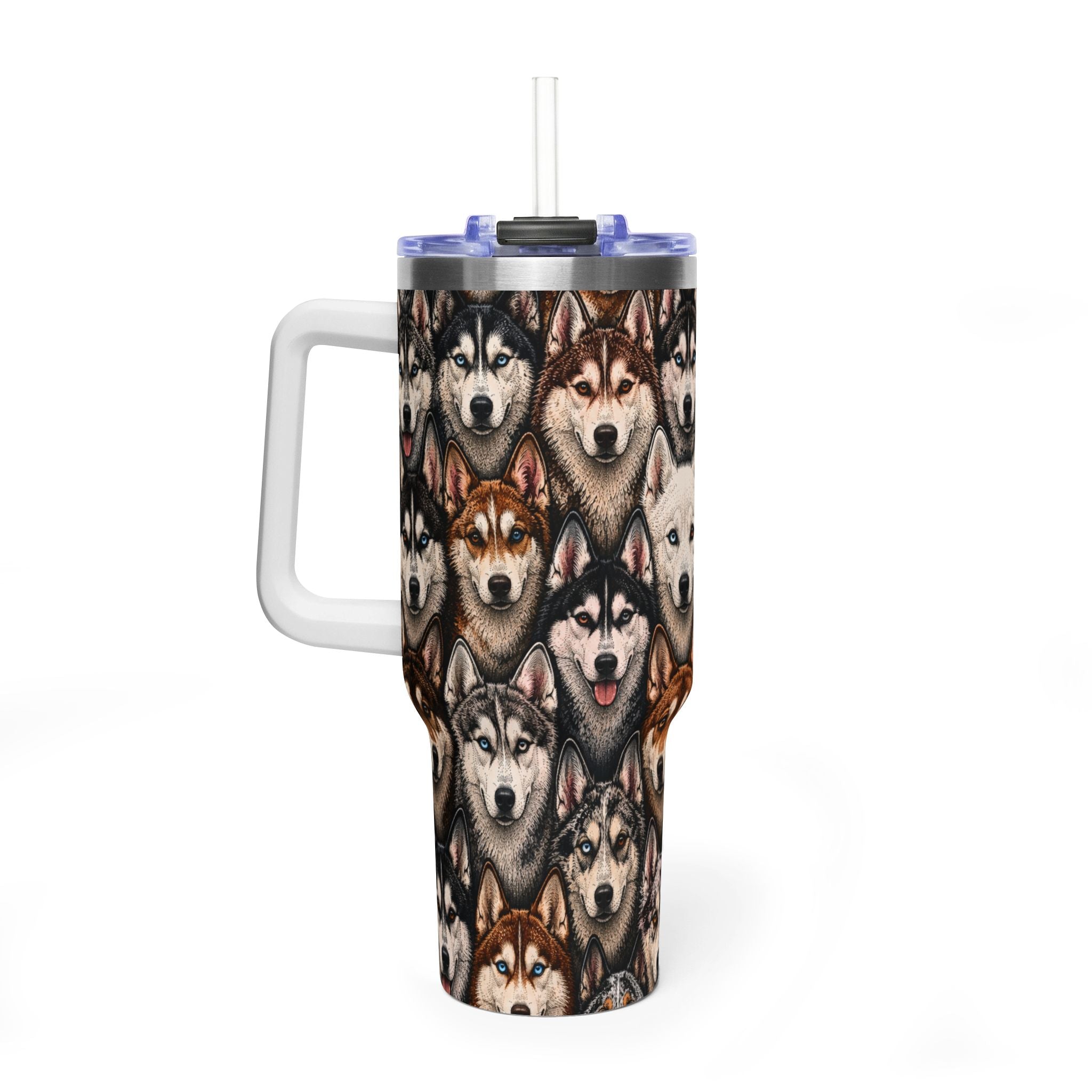 Siberian husky 40oz tumbler