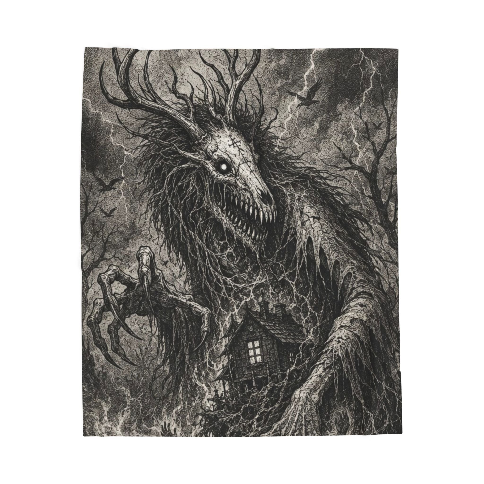 The Wendigo art blanket