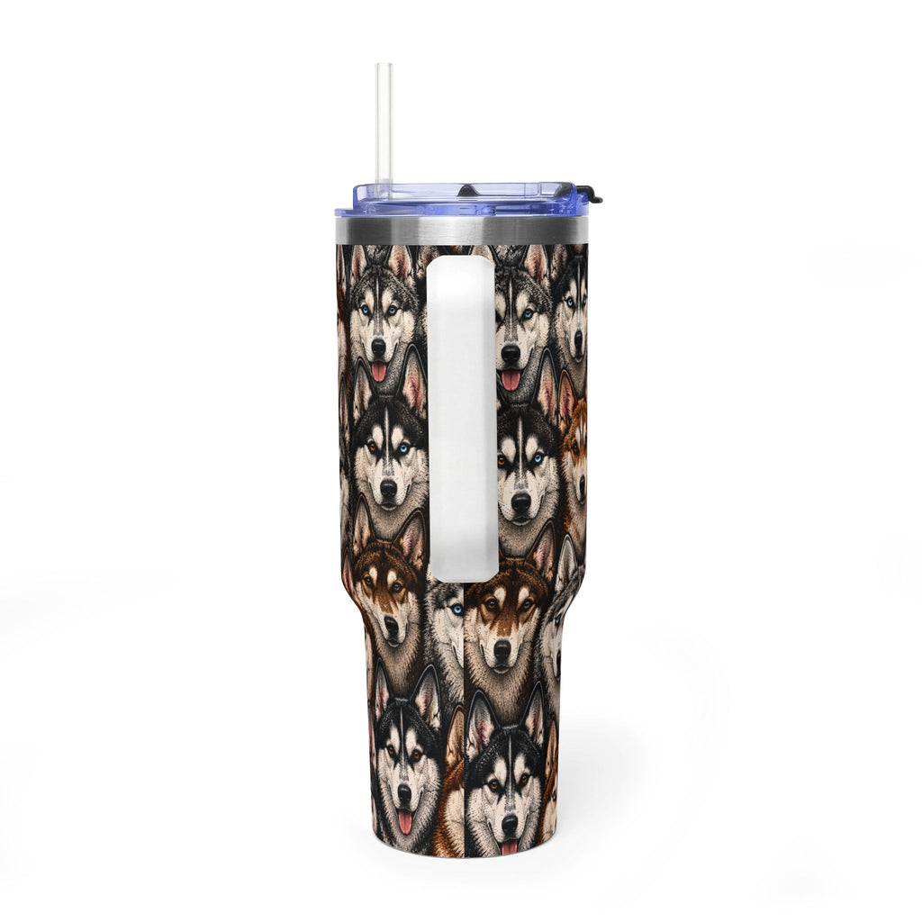 Siberian husky 40oz tumbler