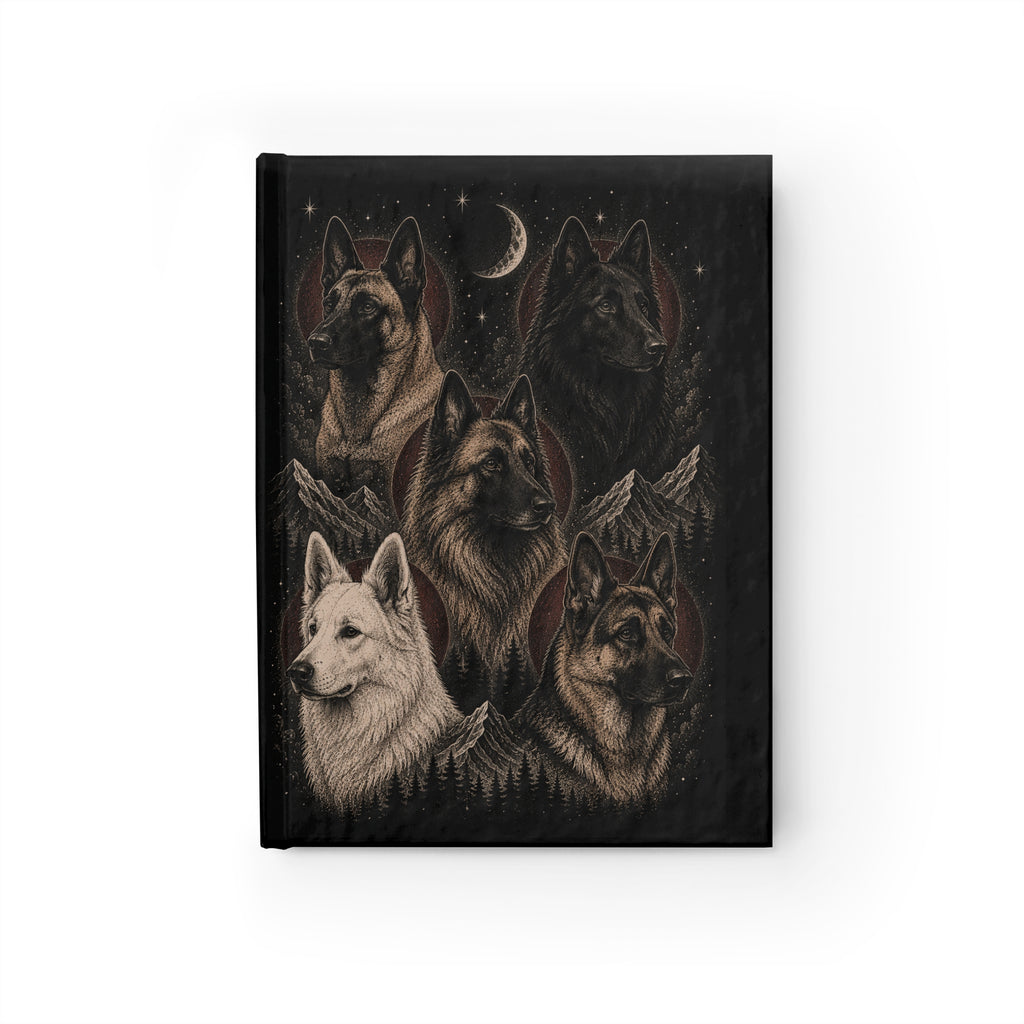 Wolf Pack Journal — Ruled Lined Notebook with Moonlit Wolves Cover