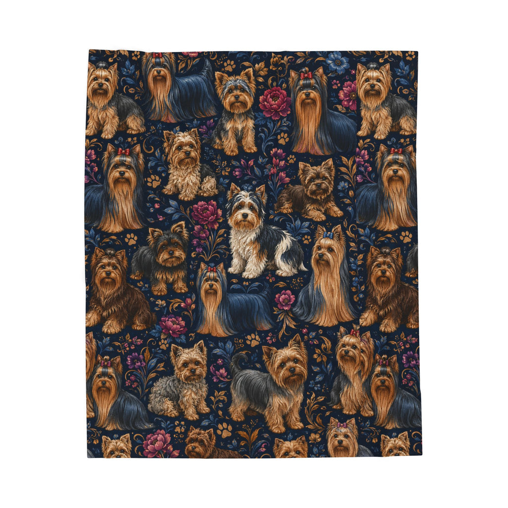 Yorkshire terrier plush blanket Printify