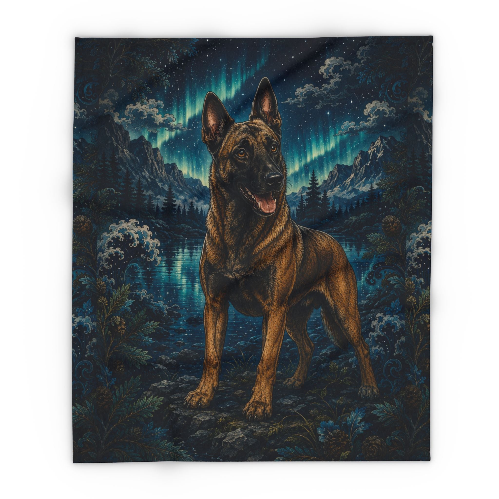 Arctic Fleece Blanket Belgian Malinois