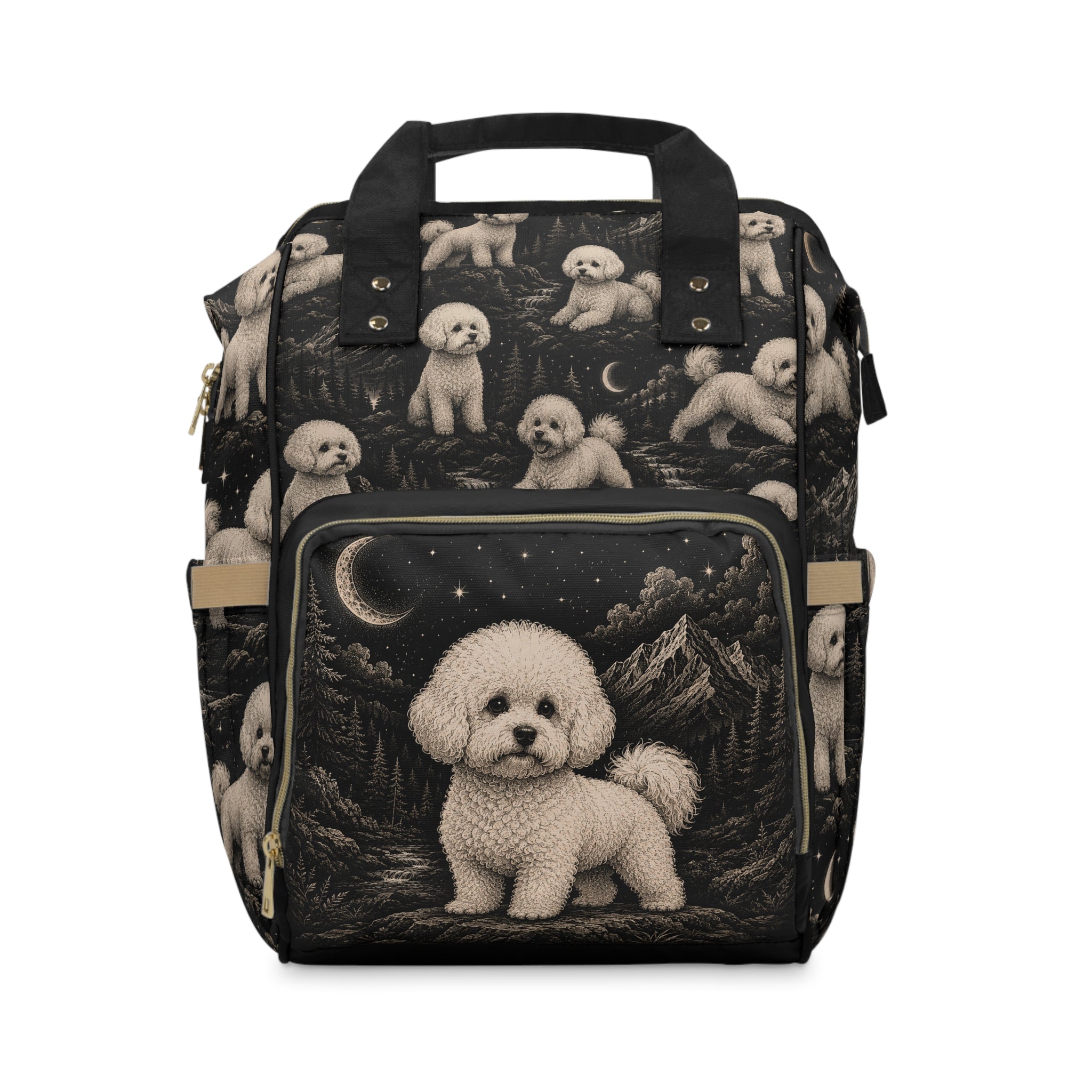 Multifunctional bichon frise backpack