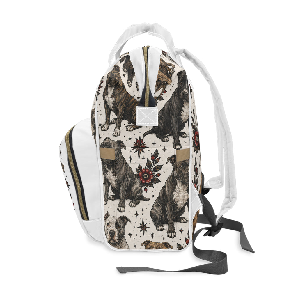 Multifunctional pitbull terrier back pack