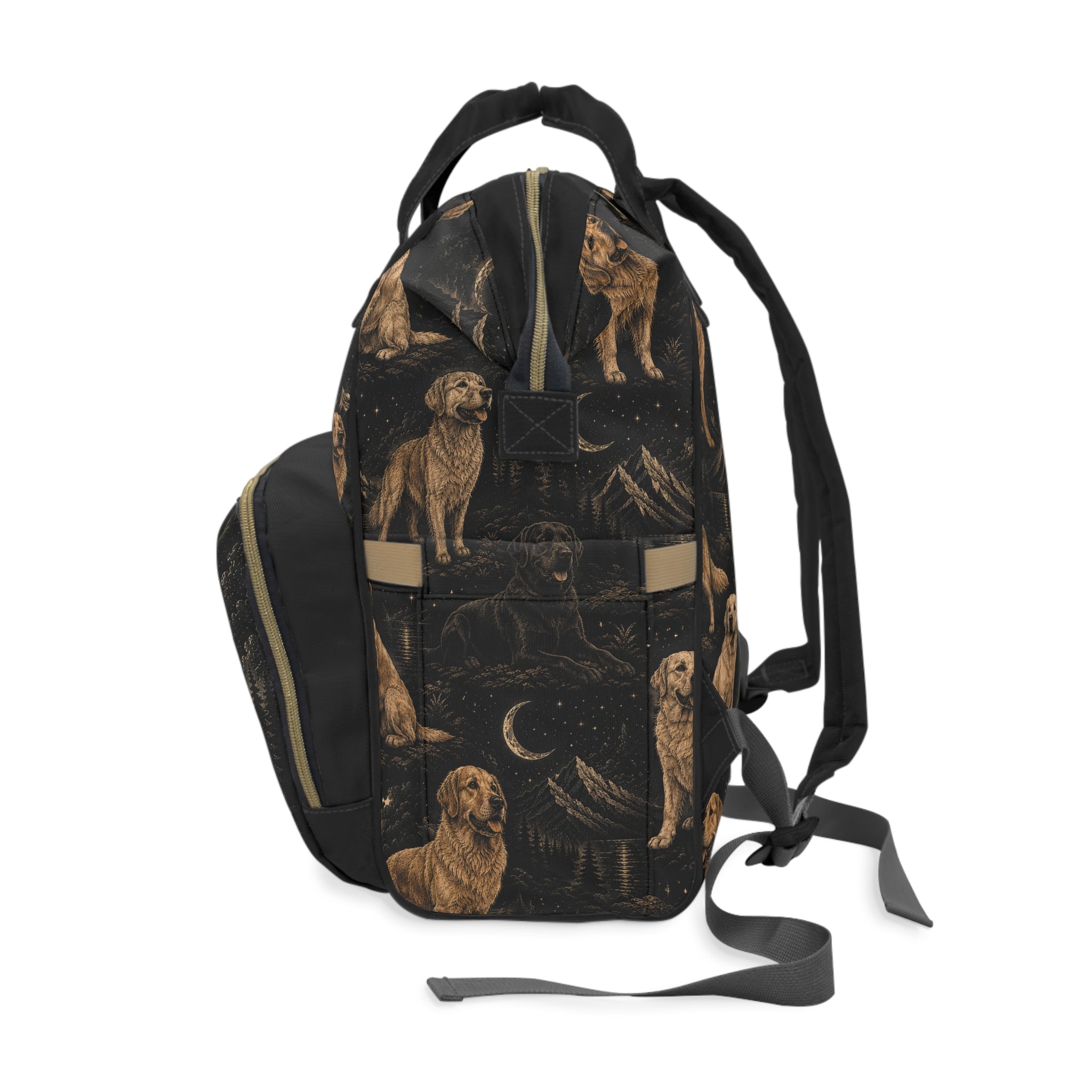 Multifunctional Labrador retriever and golden retriever backpack