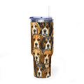 Vacuum Thermal Tumbler, 40oz beagles