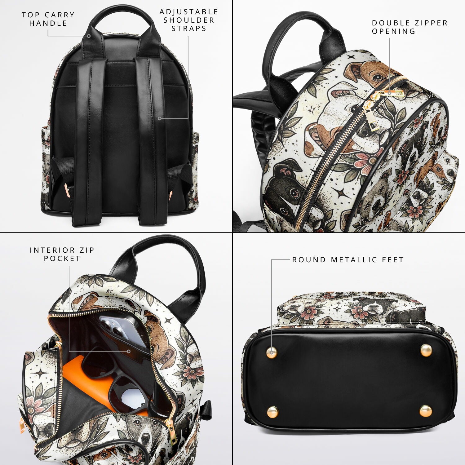Pitbull mix Mini Backpack - AOP Subliminator