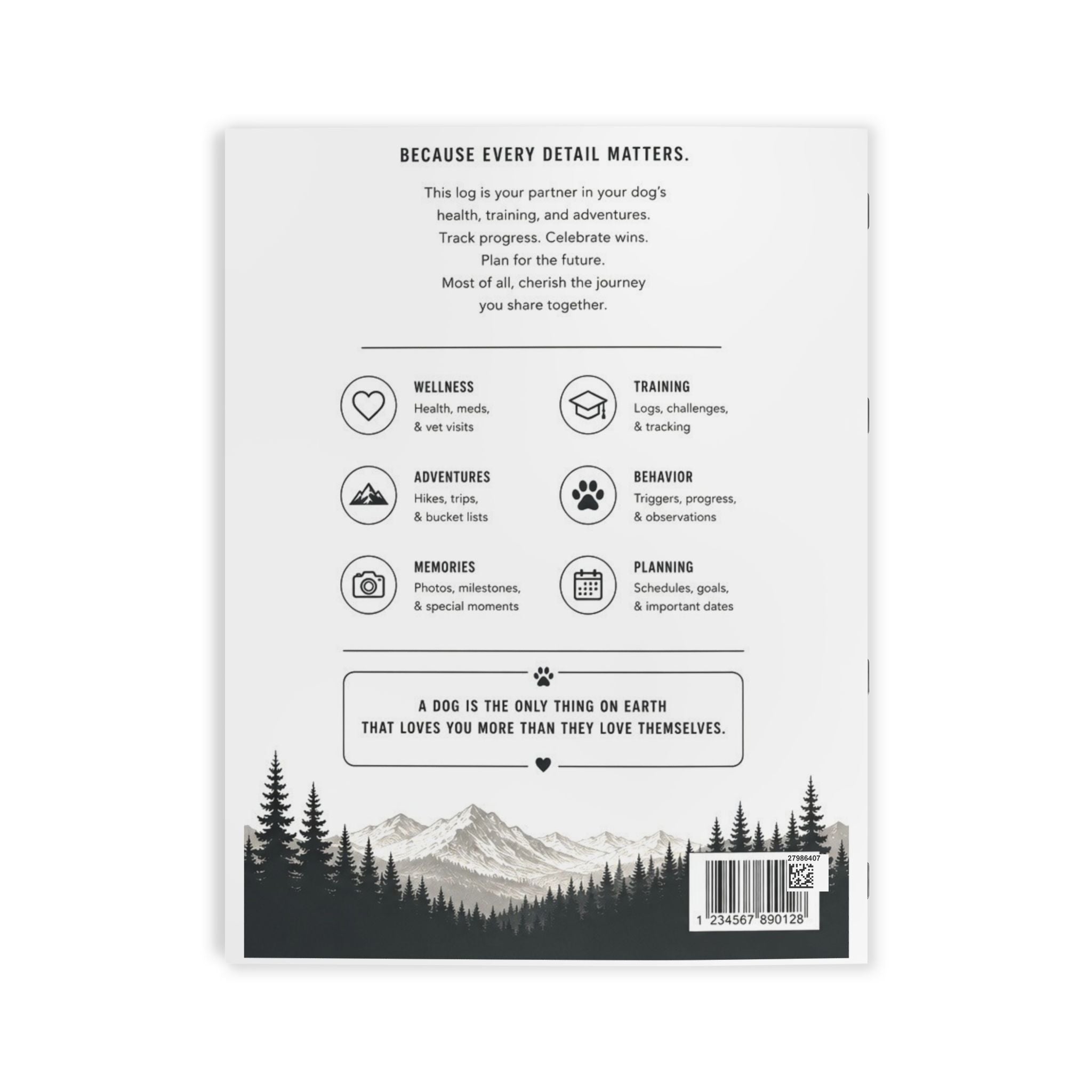 SHOUT Canine Co. Dog Care & Training Log