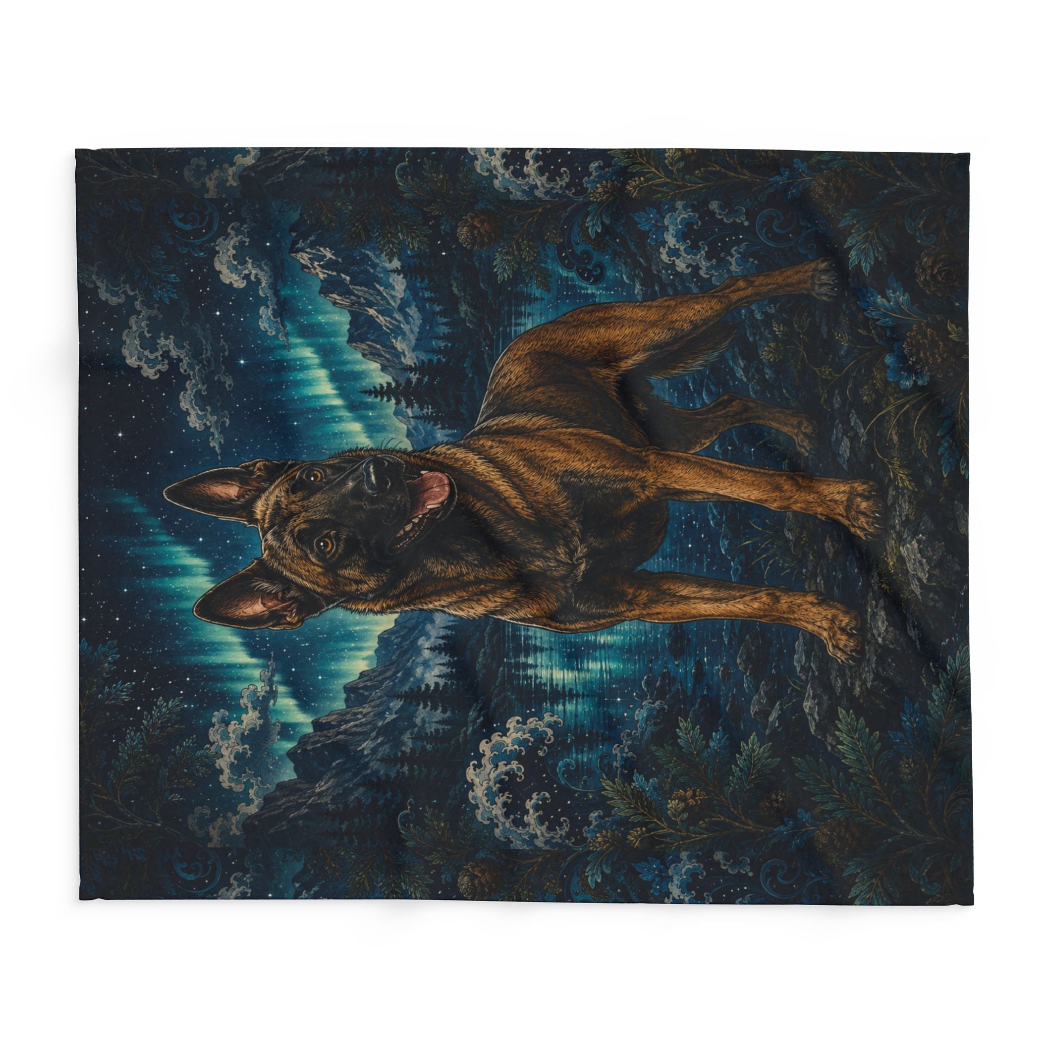 Arctic Fleece Blanket Belgian Malinois