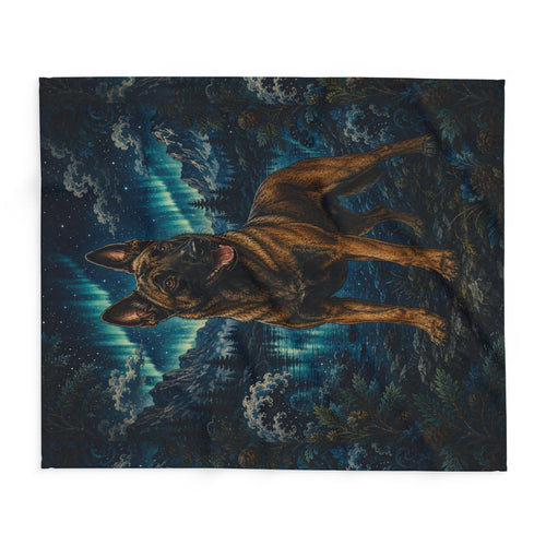 Arctic Fleece Blanket Belgian Malinois