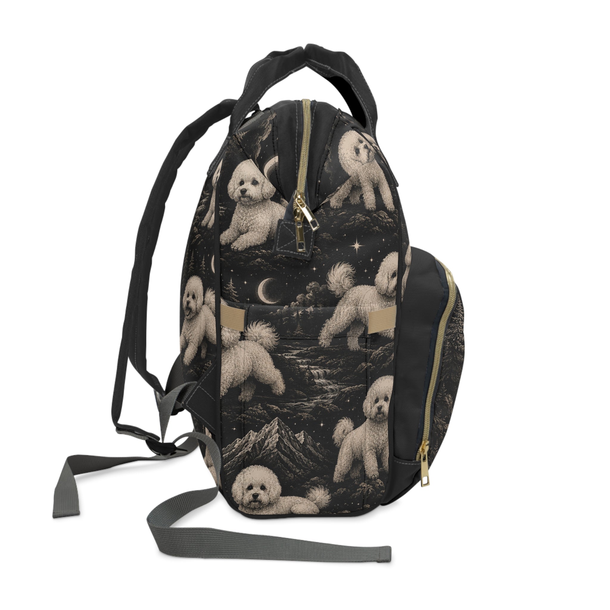 Multifunctional bichon frise backpack