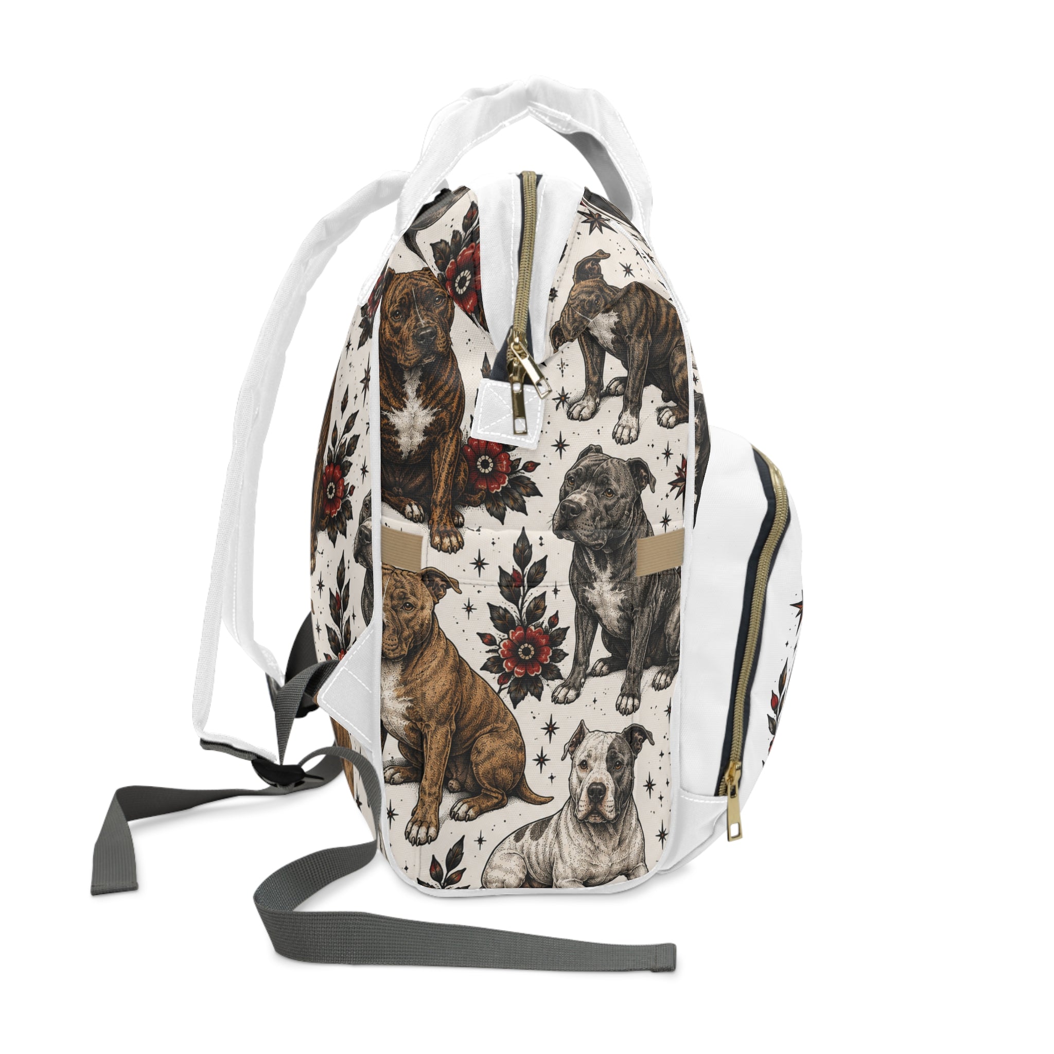 Multifunctional pitbull terrier back pack