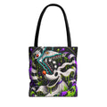 Ghostly sandworm and zero Horror Tote Bag – Neon Art