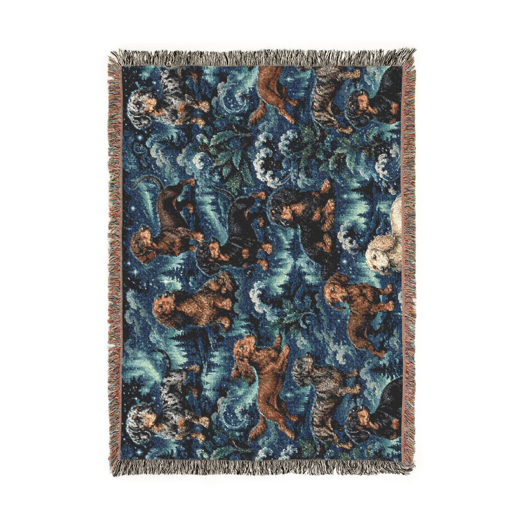 Woven Blanket dachshunds