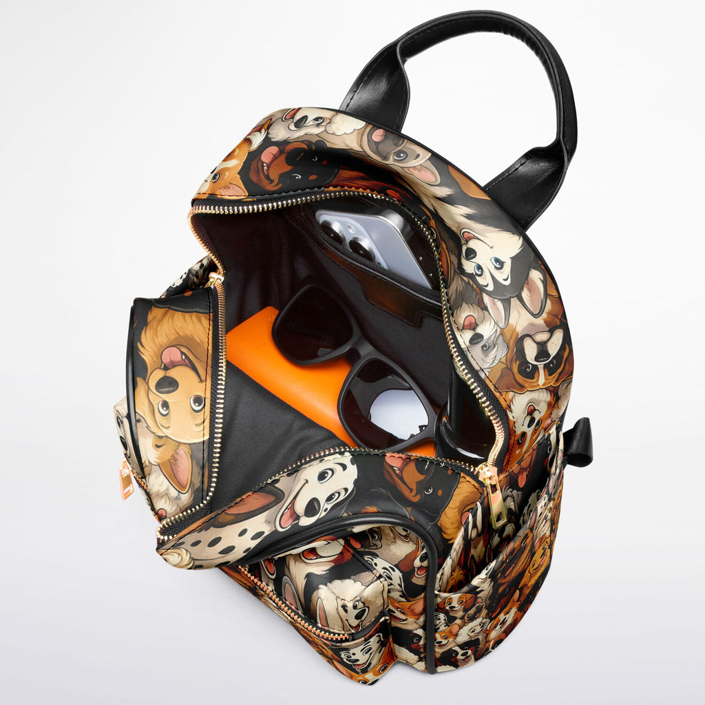 Multi Dog Collage Mini Backpack - AOP Subliminator