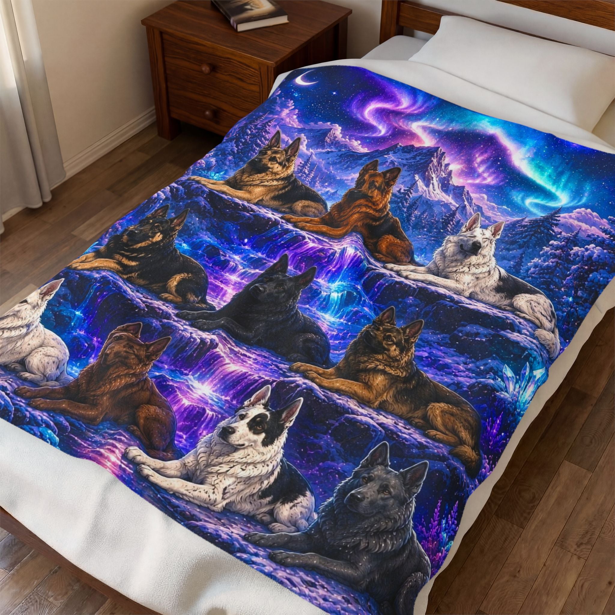 German shepherds blanket Printify