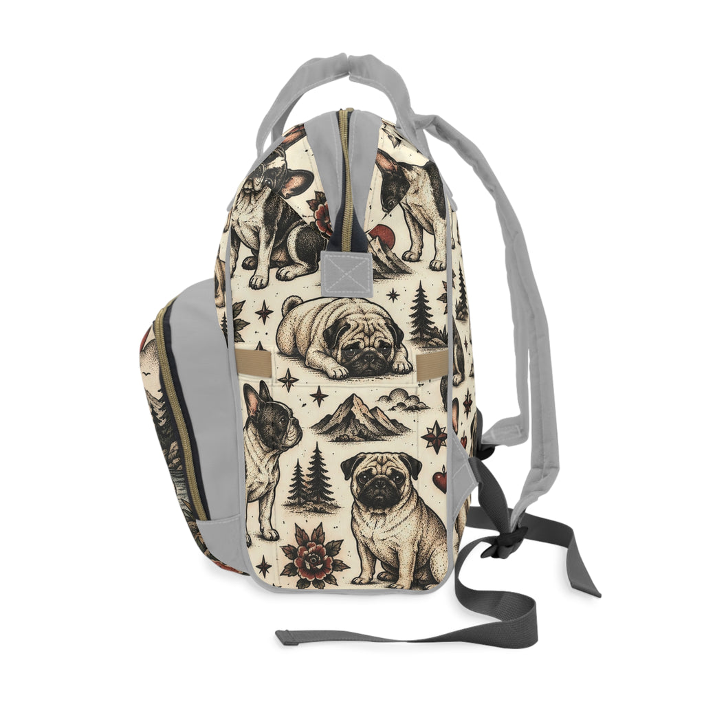 Multifunctional pug and French bulldog  Backpack