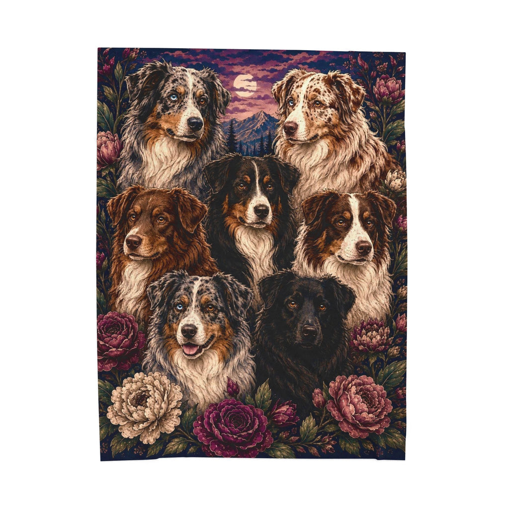Australian shepherd coat colors blanket Printify