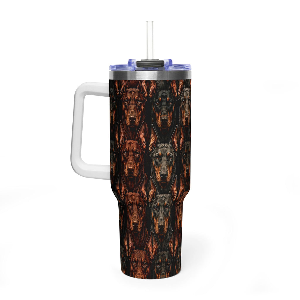Doberman coats tumbler 40 oz