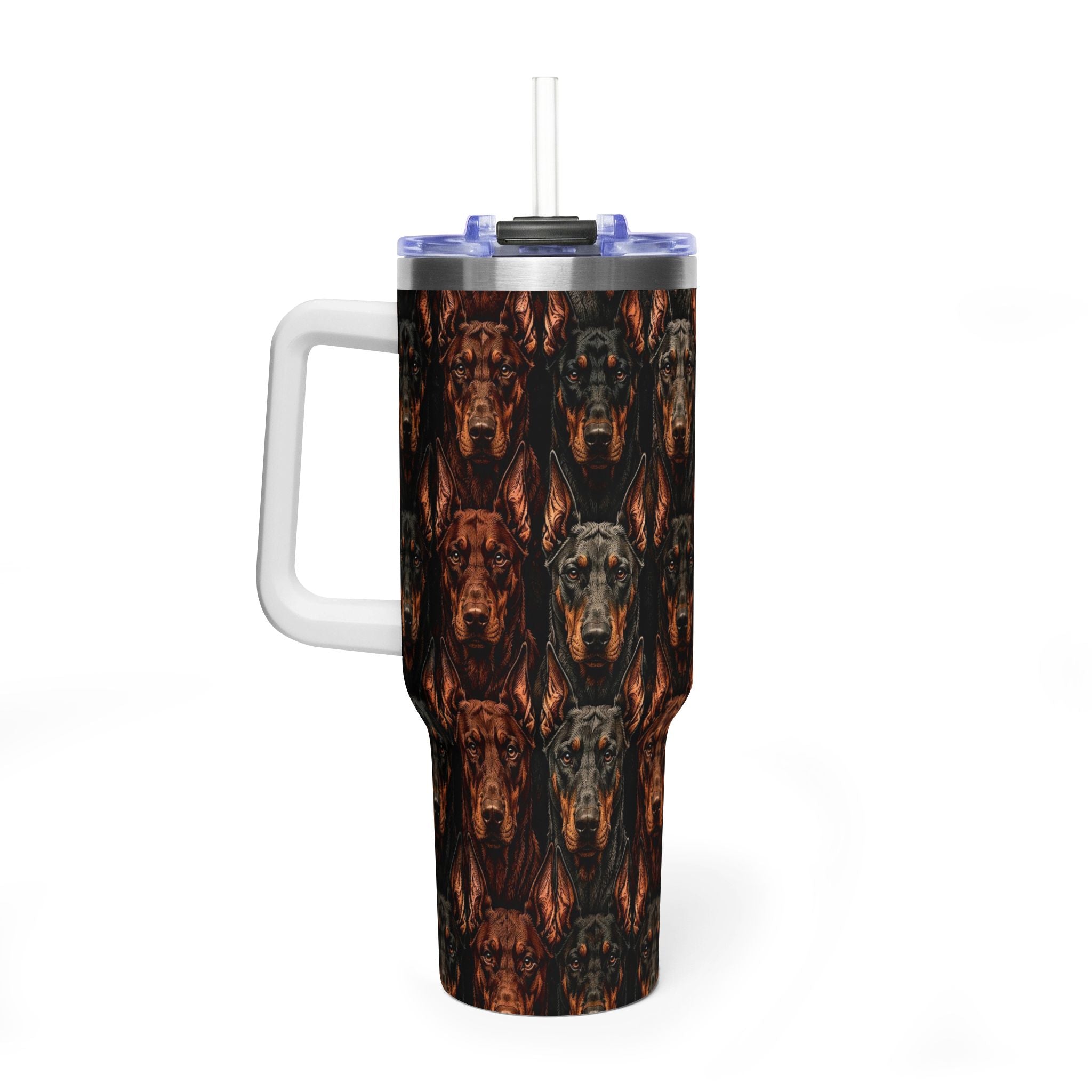 Doberman coats tumbler 40 oz