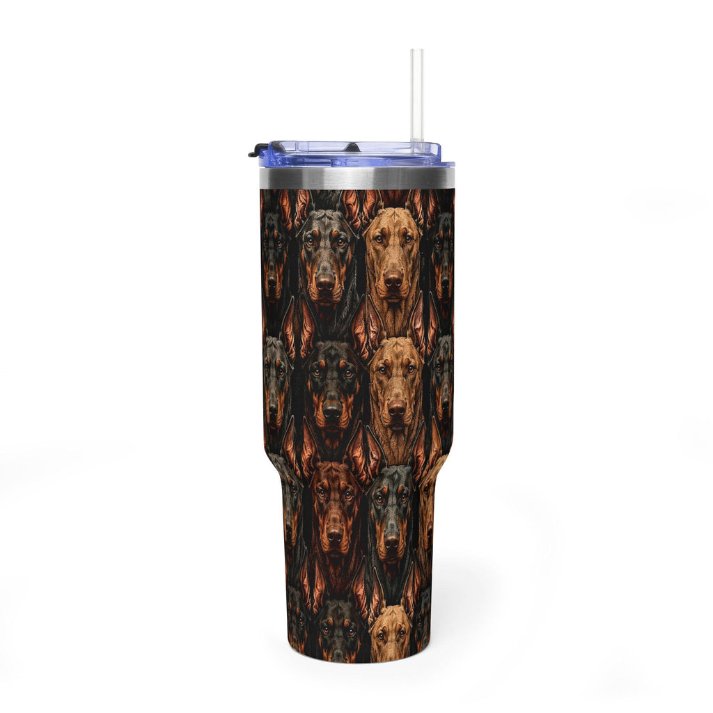 Doberman coats tumbler 40 oz