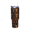 Doberman coats tumbler 40 oz