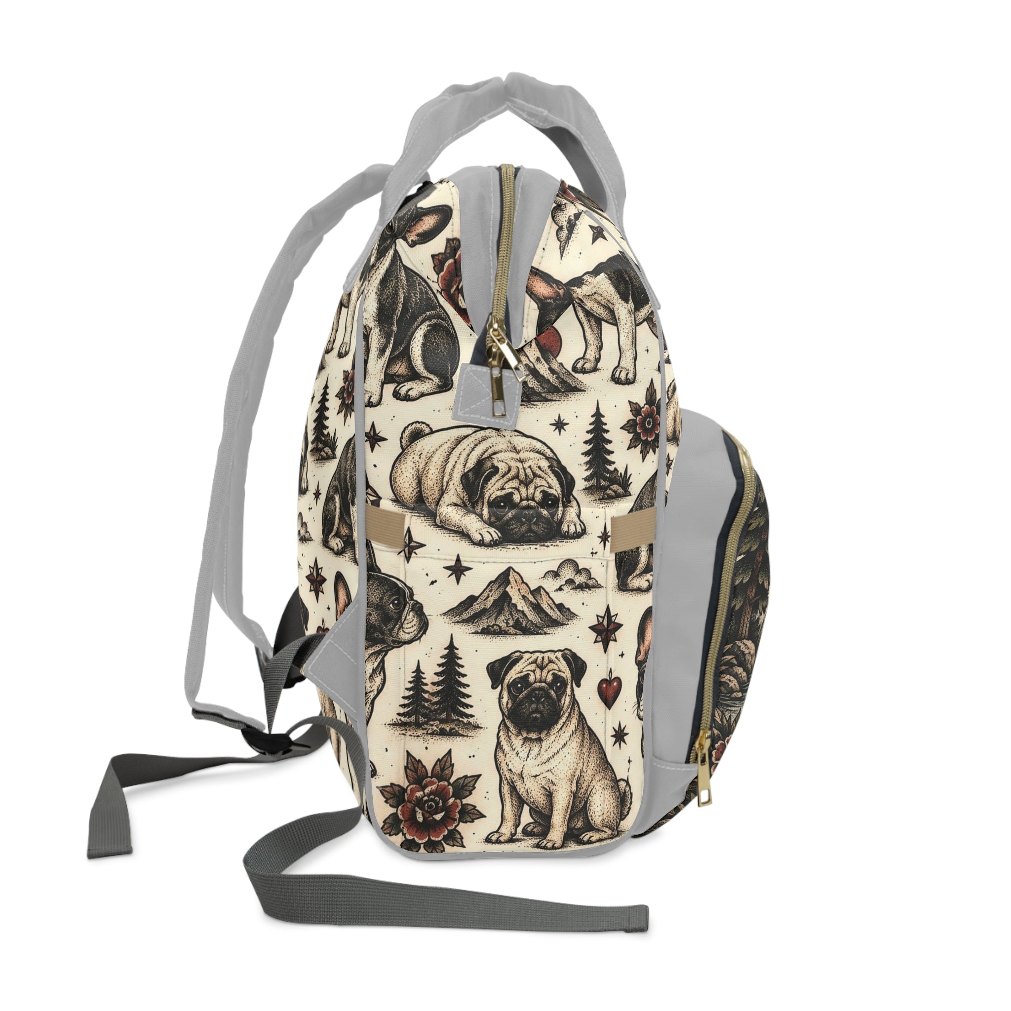 Multifunctional pug and French bulldog  Backpack