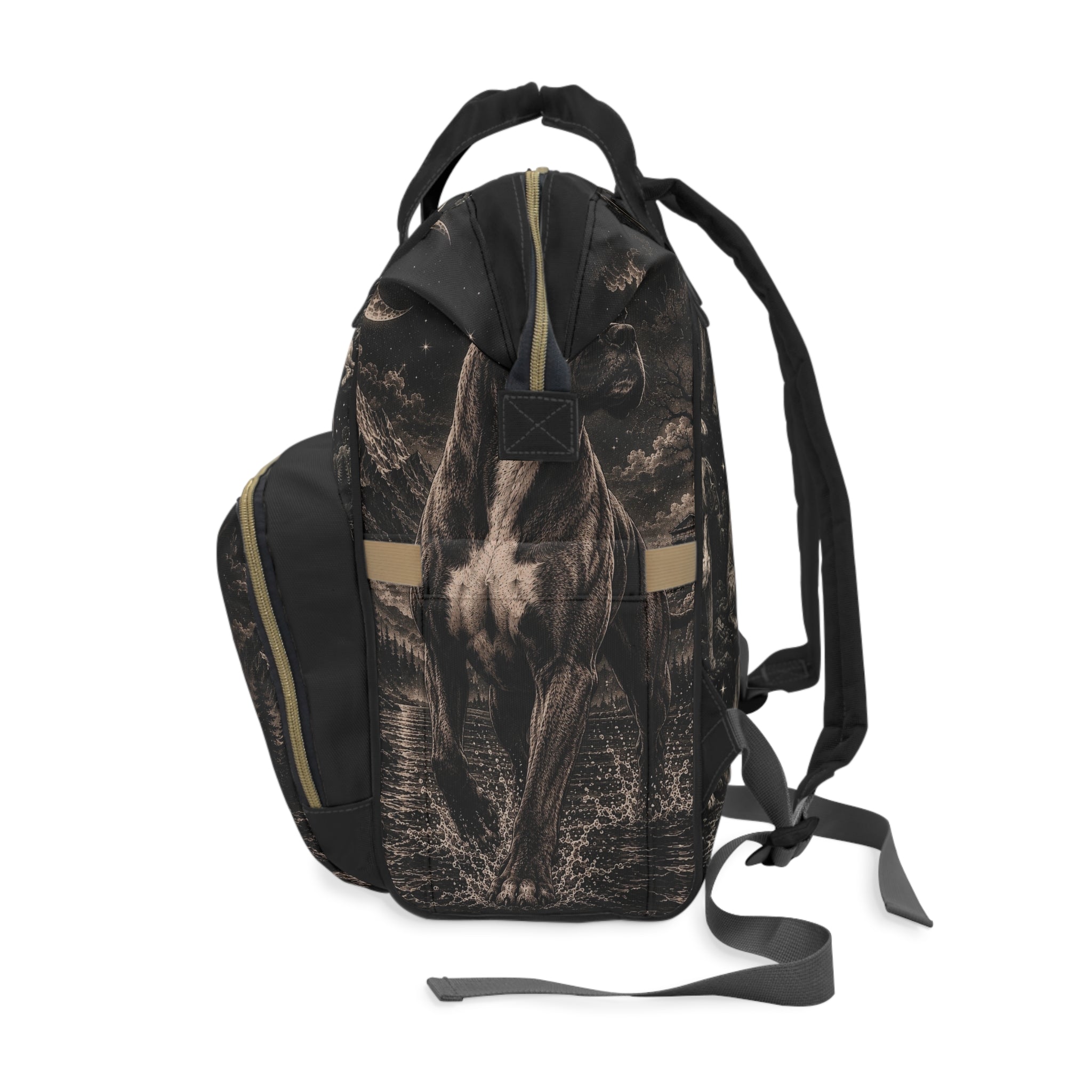 Multifunctional boxer dog back pack