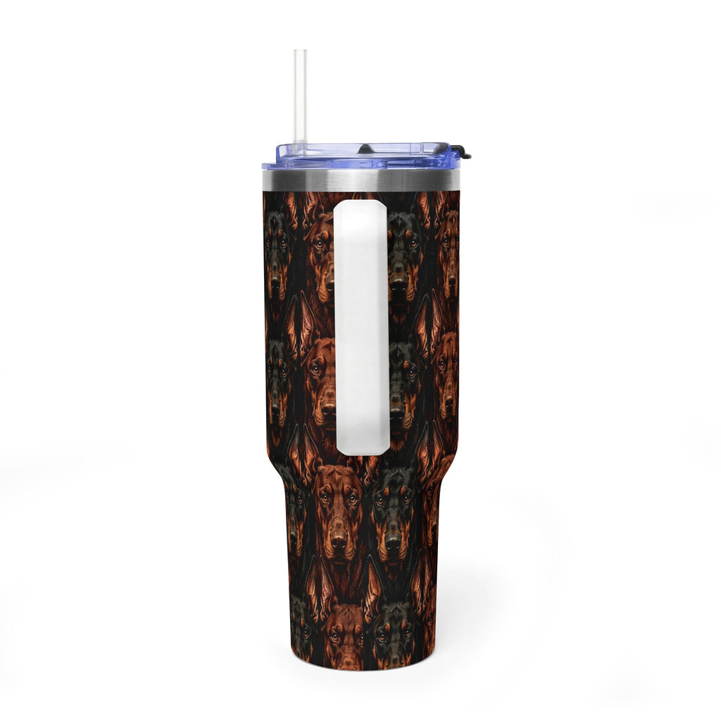 Doberman coats tumbler 40 oz