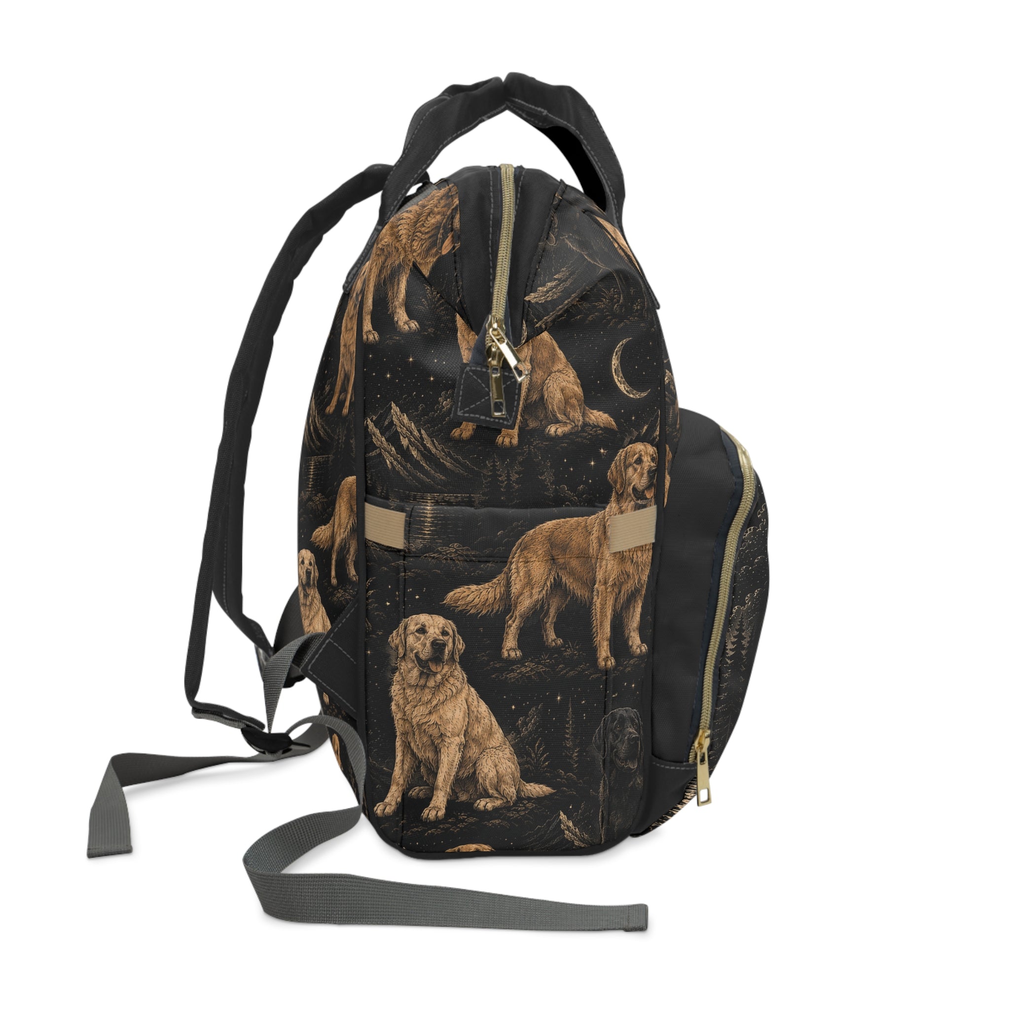 Multifunctional Labrador retriever and golden retriever backpack